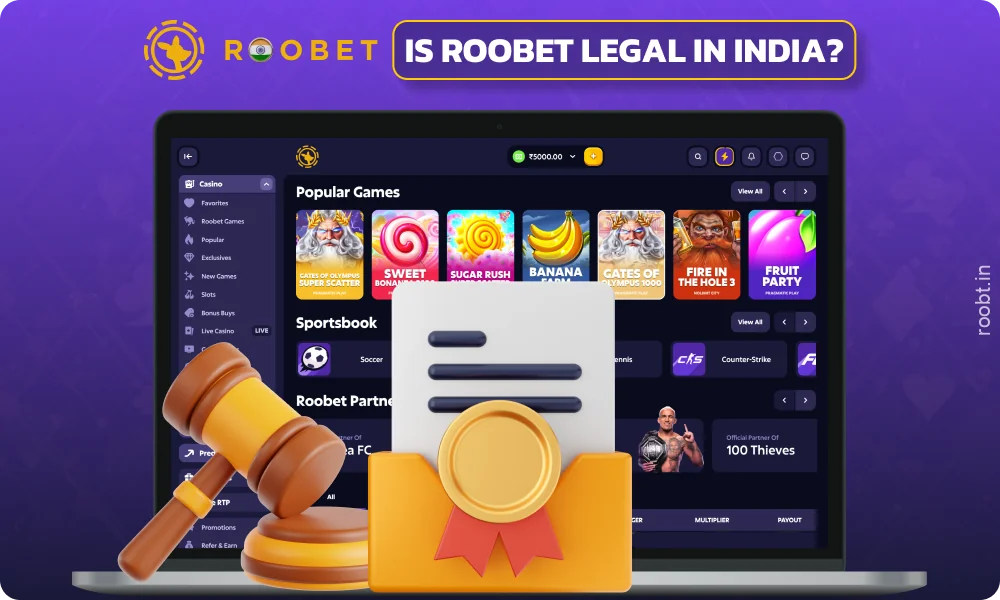 Roobet Casino India operates under a license