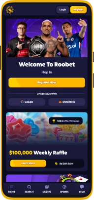Roobet app screenshot